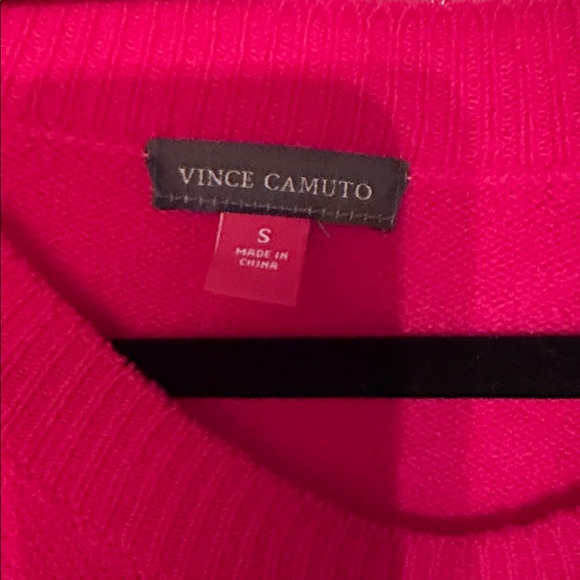 Vince Camuto Vibrant Pink Crew Neck Sweater - Picture 2 of 5